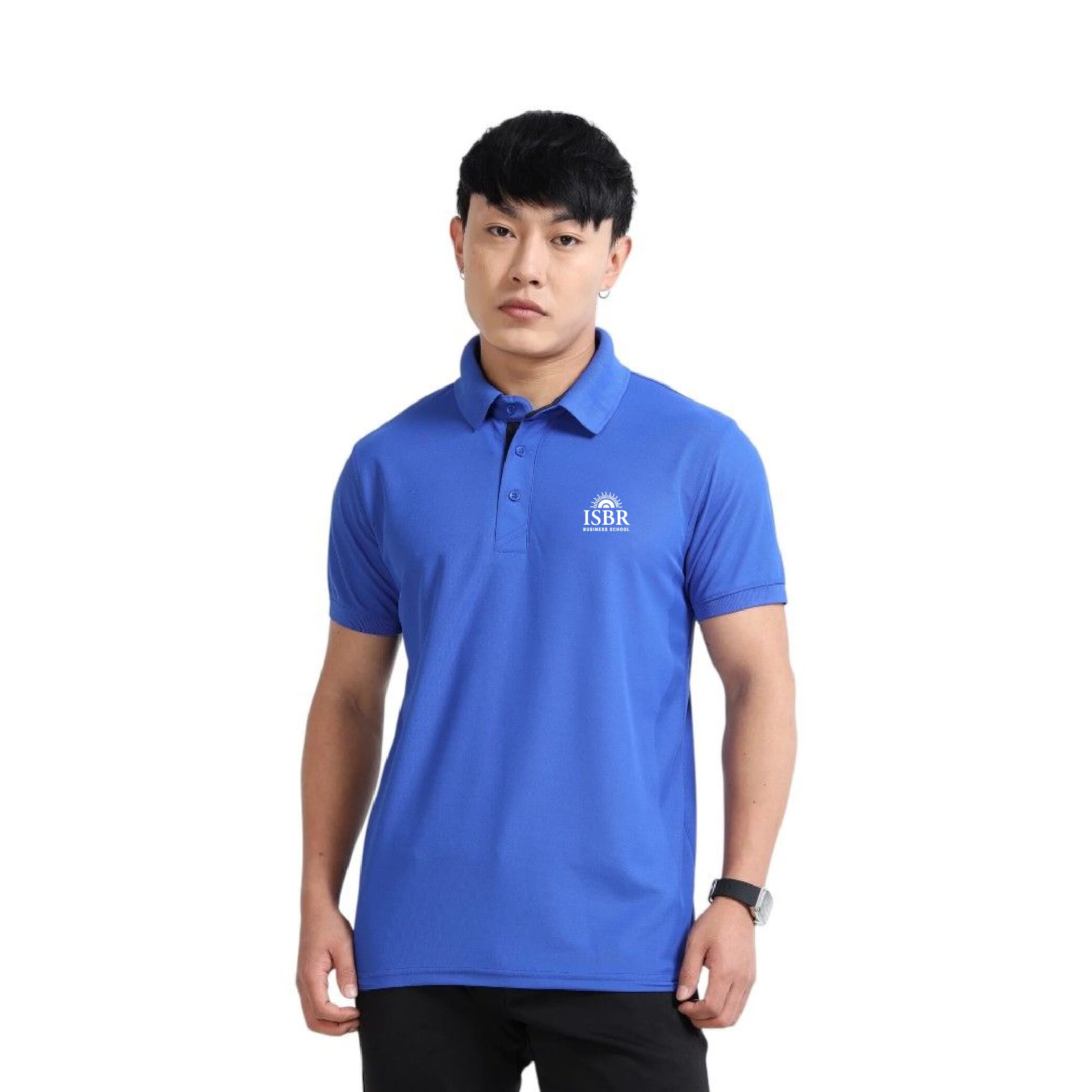 Greys&Blues AeroPiq Polo Tshirt- Royal Blue